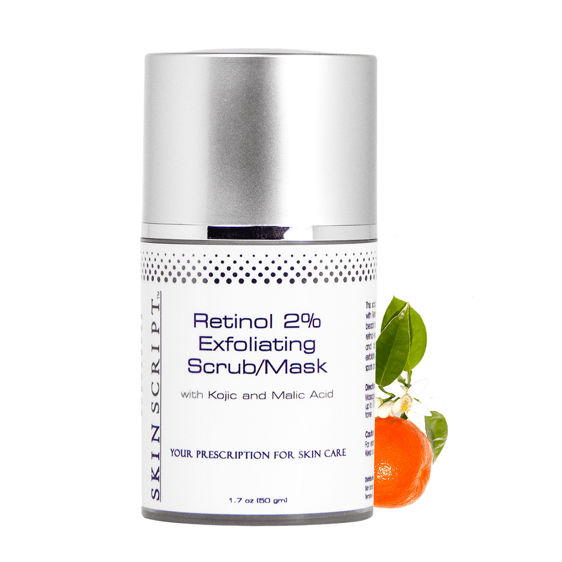 Skin Script Rx Retinol 2% Exfoliating Scrub Mask 1.7oz