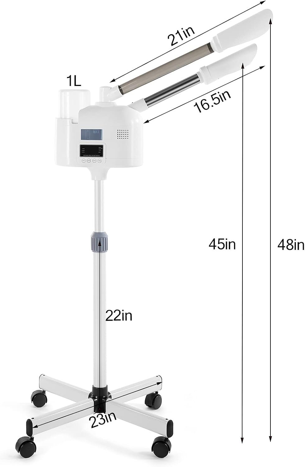 Professional 2 in 1 Facial Steamer Upgrade Esthetician Steamer with hot &amp; Cold Nozzle Beauty Salon Spa