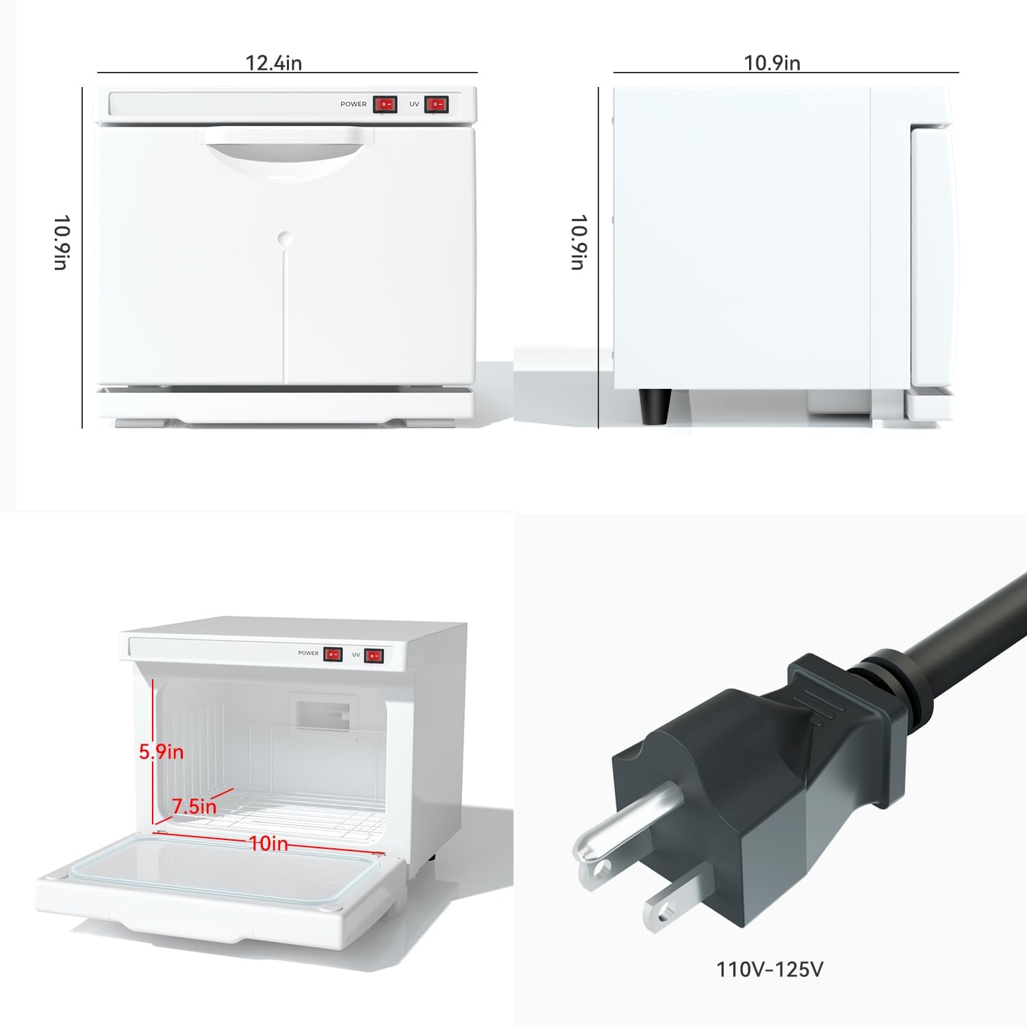 Hot Towel Warmer, 8.5L Towel Warmers Spa, Small Towel Warmer Professional Mini Towel Warmer Cabinet for Facial, Towel Warmer Esthetician Towel Heater for Beauty&amp;Salon(8.5L-White)