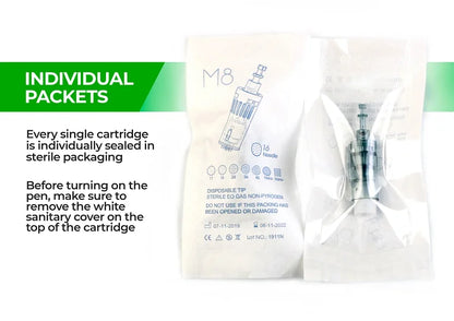 Dr. Pen Microneedling Cartridge Replacements (3 Pack) Dr Pen M8 and M7S