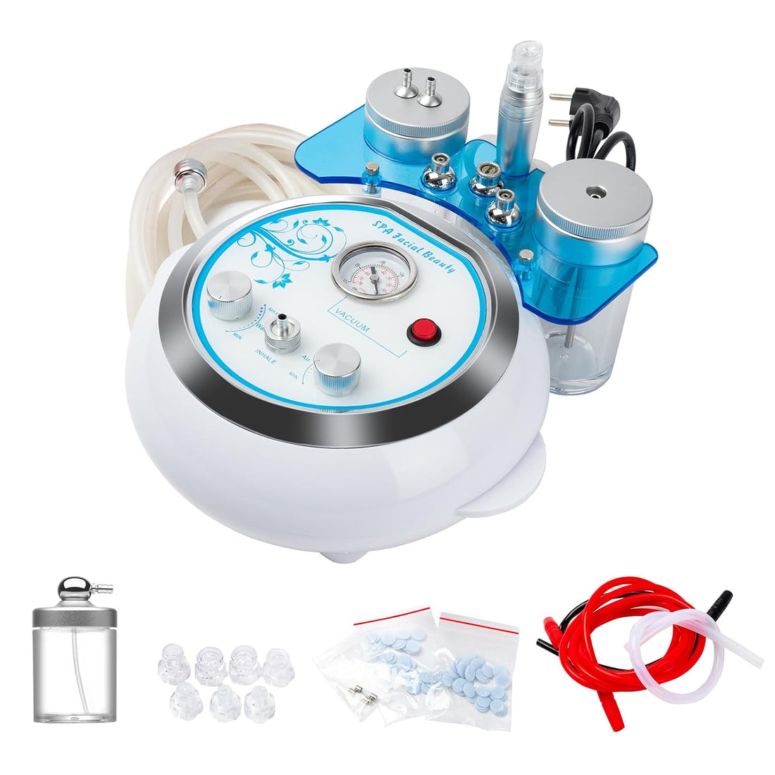 Water Oxygen Jet Beauty Machine Multifunctional Vacuum Machine Deep Clean Hydro Dermabrasion Facial Machine Home SPA Micro Bubble Cleansing Skin Care