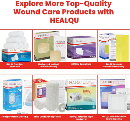 HEALQU Gauze Pads 4&quot;x4&quot; - 200-Pack, 4-Ply Non-Woven Sponges Non-Sterile, All-Purpose Dental and Surgical Sponges Including First Aid Kits and Medical Facilities