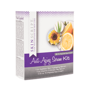 Skin Script Rx Anti-Aging Serum Kit with Tri-Peptide Eye Cream