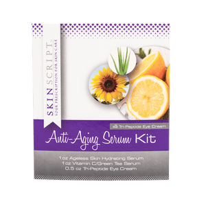Skin Script Rx Anti-Aging Serum Kit with Tri-Peptide Eye Cream